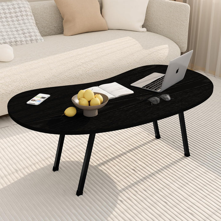 Faltbarer Couchtisch,Mid Century Modern Couchtisch Wohnzimmer Tische,Oval Center Tisch,Kleine Faltba