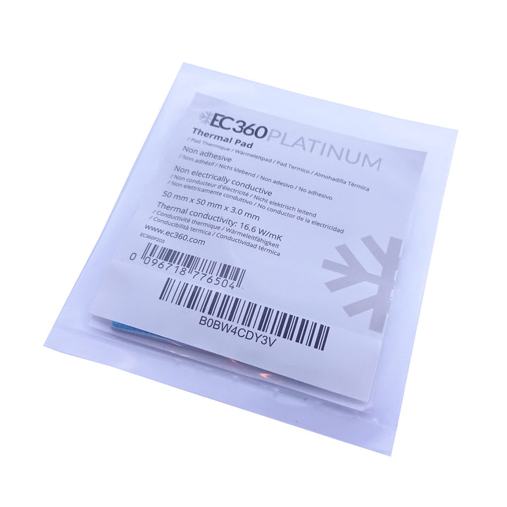 EC360® PLATINUM 16,6W/mK Wärmeleitpad (50 x 50 x 3,0 mm), 50 x 50 x 3,0 mm