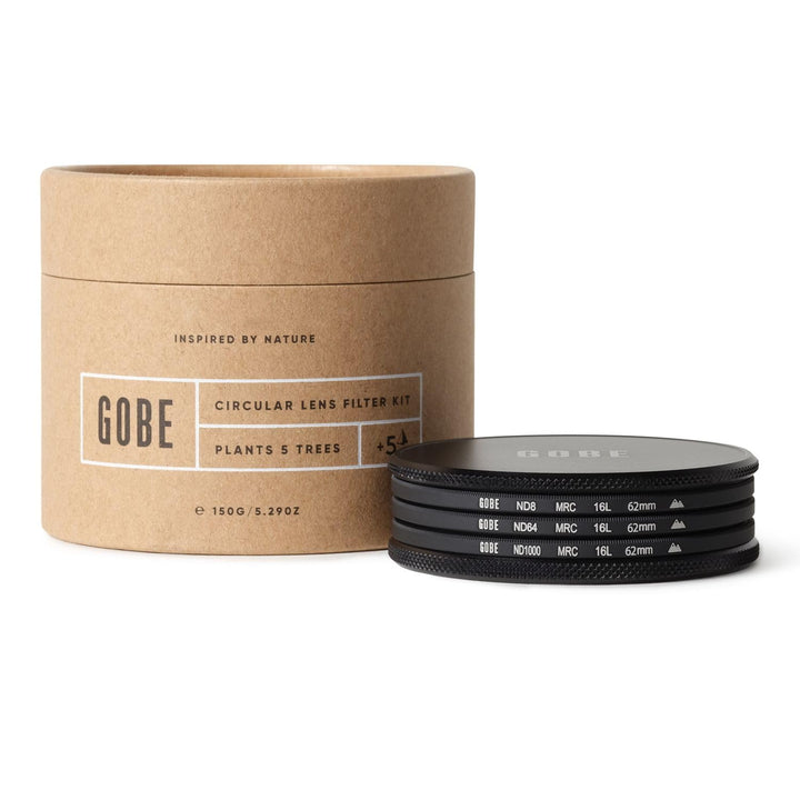 Gobe ND Filter Kit 62mm MRC 16-lagig: ND4, ND16, ND32, 62mm
