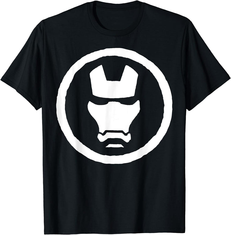 Mens Marvel Iron Man Mask Icon Graphic T-Shirt C1 2XL Red