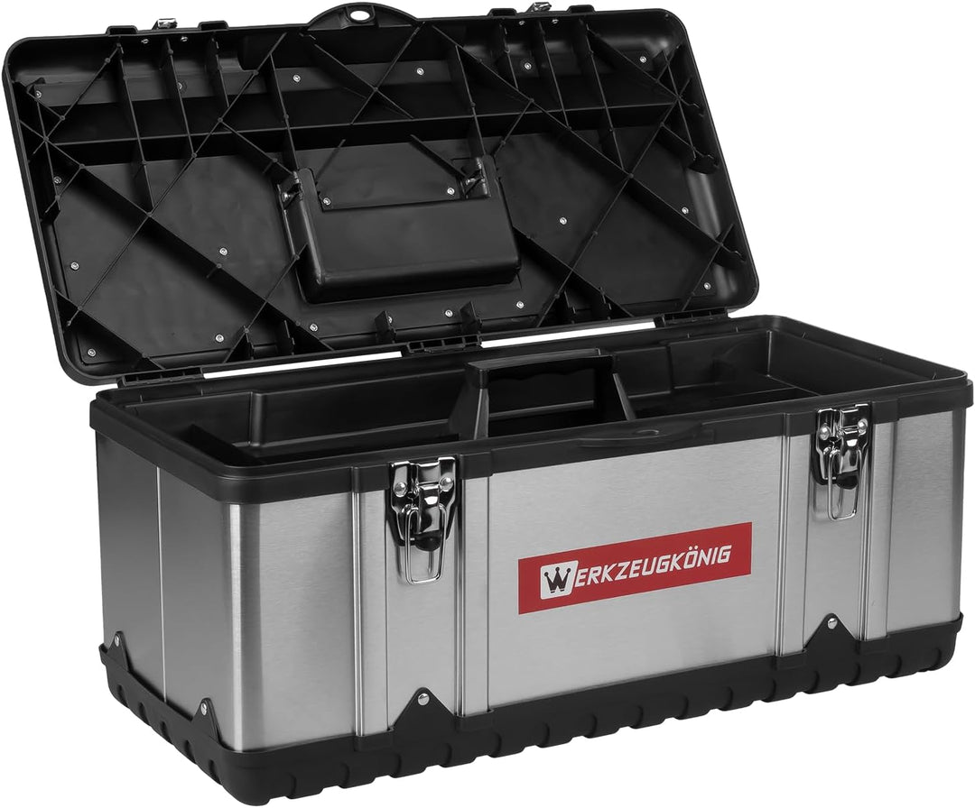 Werkzeugkoffer Edelstahl Kunststoff Grösse XL 58 x 31 x 25,5 cm Edelstahl - Grösse XL - 25 Liter, Ed