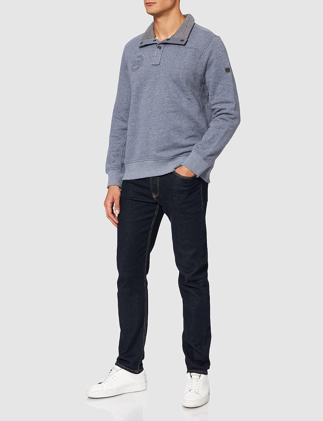 camel active Herren 4093446f14 Pullover S Night Blue, S Night Blue