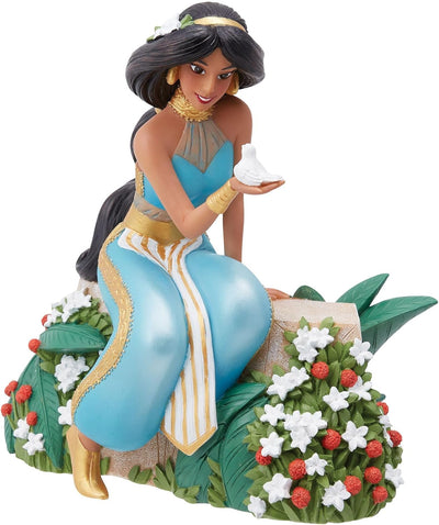 Enesco Disney Showcase Botanischer Aladdin Jasmin mit Vogelfigur, 15,2 cm, mehrfarbig