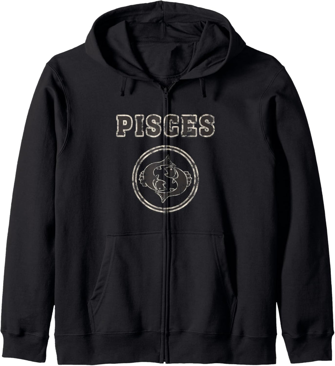 Fische Sternzeichen Retro Vintage Kapuzenjacke