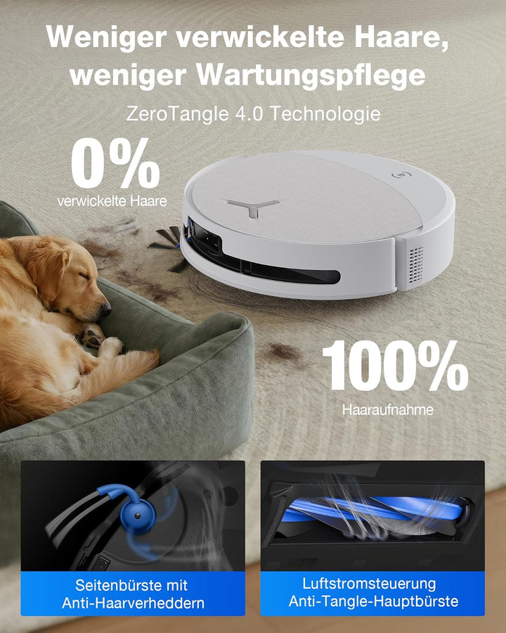 ECOVACS DEEBOT T90 Omni Saugroboter mit Wischfunktion, Roboterstaubsauger 30.000 Pa, OZMO-Roller 3.0