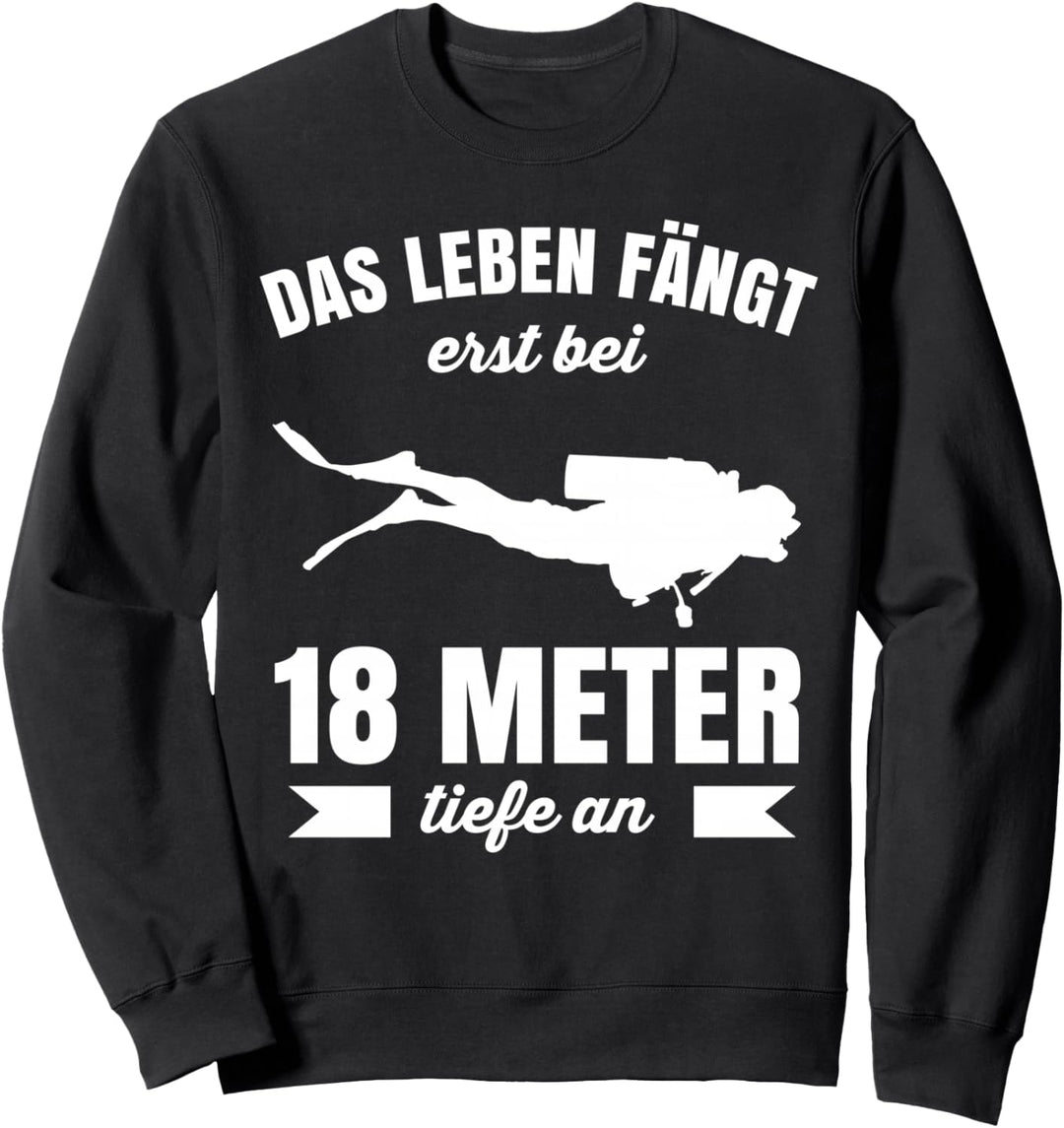 Taucher Geschenk für Herren Apnoe Schnorchel Zubehör Sweatshirt
