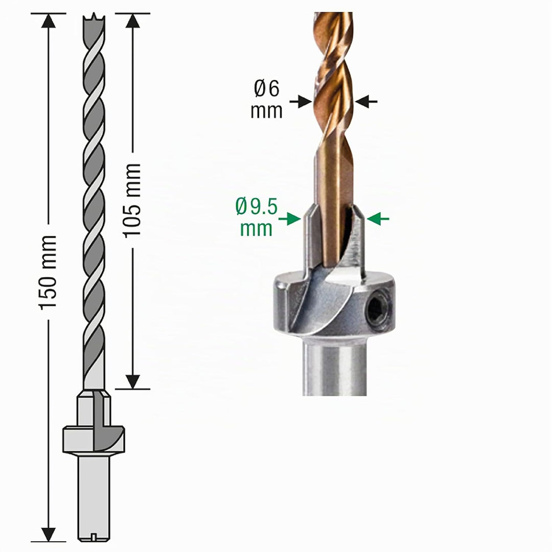 SPAX Bohrer-Senker Bit-Schritt Bohrer 1/4/6,5 mm 5000009186069