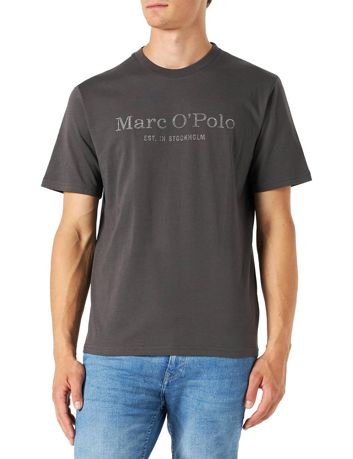 Marc O'Polo Herren B21201251052 T-Shirt, gray pinstripe, M M Grau New, M Grau New