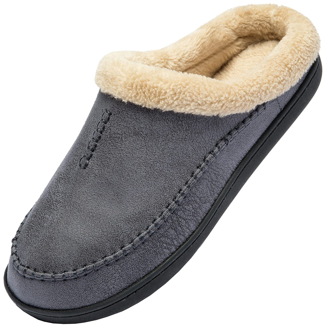 Miqieer Hausschuhe Herren Memory Foam Pantoffeln Warme Winter Plüsch Hüttenschuhe 39/40 EU 570 Blaug