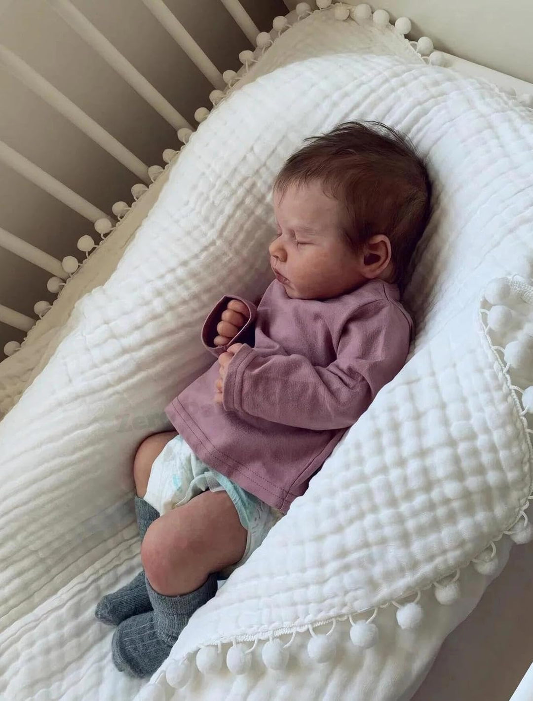 Zero pam Baby Reborn 48 cm, für Mädchen, realistisch, Babys, die echt Aussehen, kompletter Körper mi