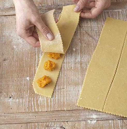 Nudelrädchen, Teigrad für frischen Blätterteig, Teigschneider für Tortellini, Ravioli-Rad - Durchmes