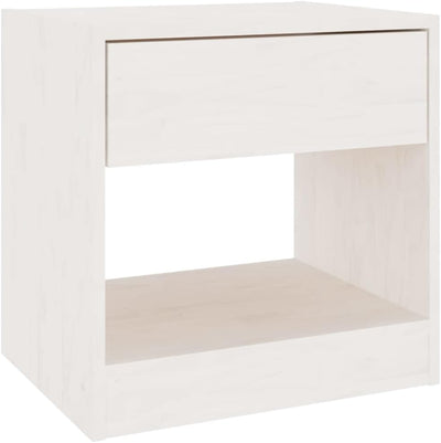 homiuse 40x31x40 cm Nachttische Weiss NachtkäStchen Night Stand Schubladen Schubladenbox Holz Bedsid