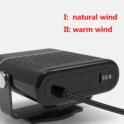 12V 120W Autoheizung Defroster, Riloer 2-in-1 Auto Winter Windschutz Defroster Demister, Tragbarer Z