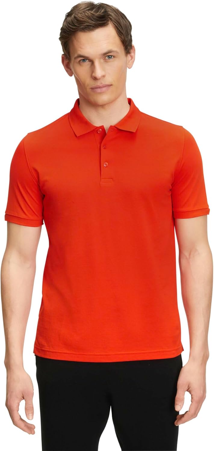 FALKE Herren Basic Polo Shirt Piqué Polohemd weich hautfreundlich atmungsaktive Baumwolle 1 Stück, O