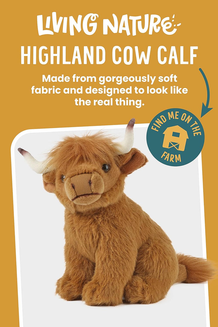 Living Nature Stofftier - Kleines Hochlandrind (20cm) Highland