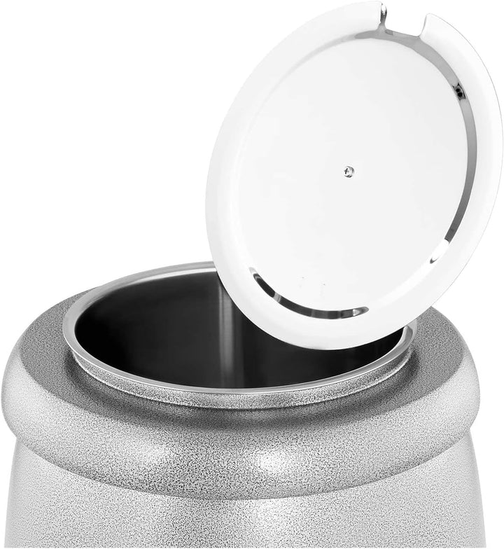 Royal Catering RCST-9405 Suppentopf 10 L Stahl silbern beschichtet Edelstahl 400 W Suppentopf elektr