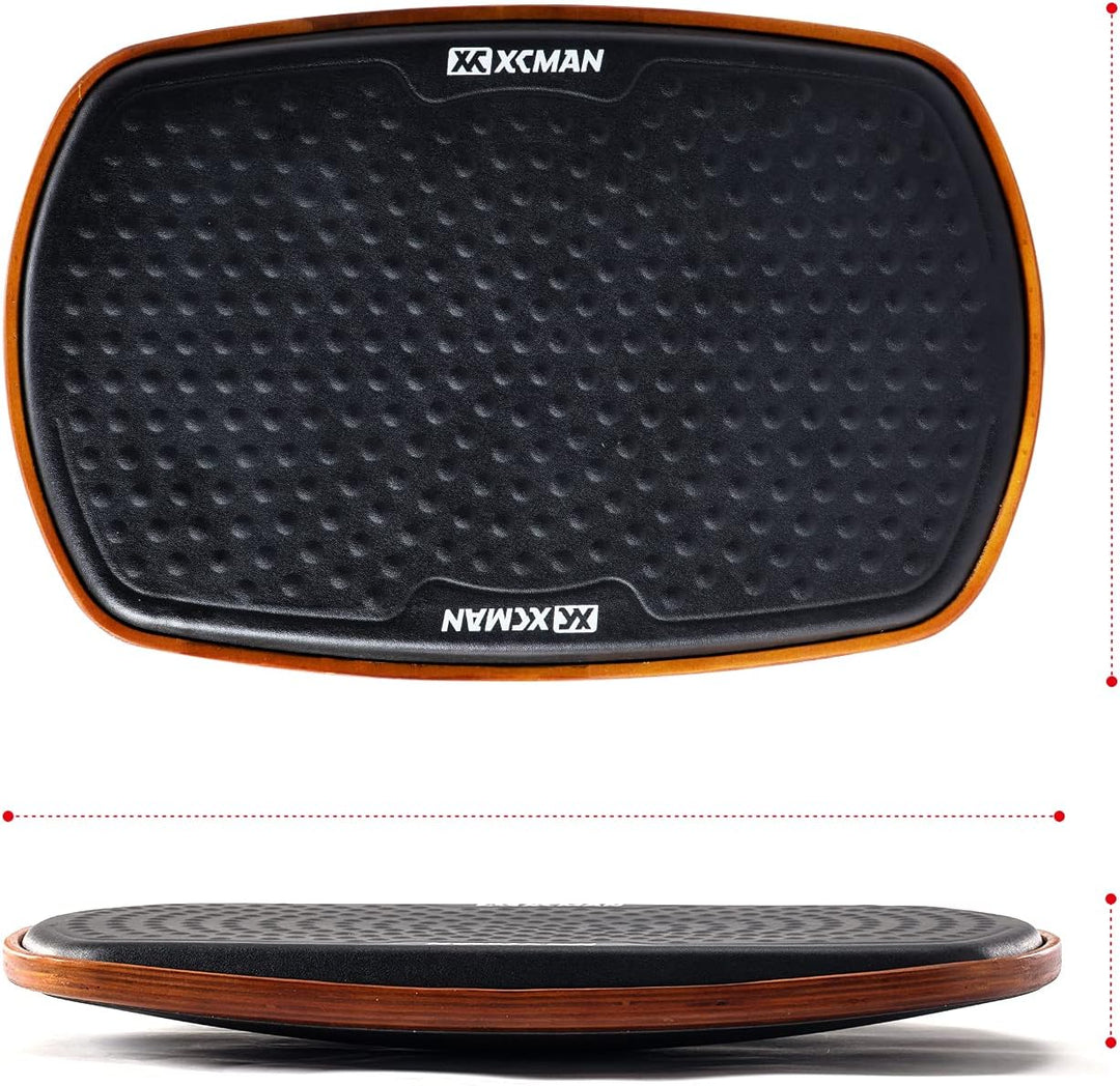 XCMAN Stehschreibtisch Anti-Ermüdungs-Matte Holz Wackelbrett Balance Board Stabilität