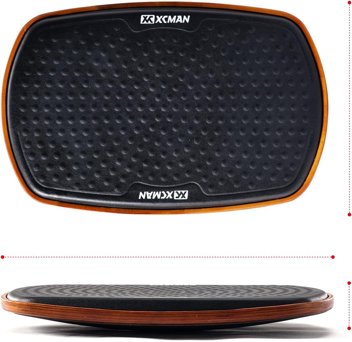 XCMAN Stehschreibtisch Anti-Ermüdungs-Matte Holz Wackelbrett Balance Board Stabilität