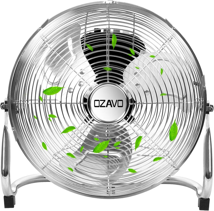 OZAVO Standventilator, Windmaschine ⌀35/45/50 cm mit 3 Laufgeschwindigkeiten, Bodenventilator Power,