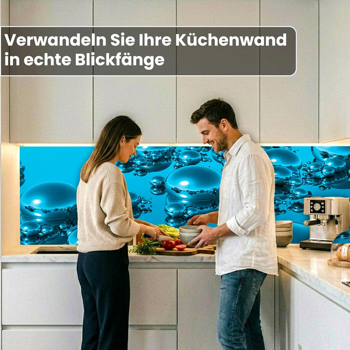 DIMEX Küchenrückwand Folie selbstklebend Tropfen | Klebefolie - Dekofolie - Spritzschutz für Küche |