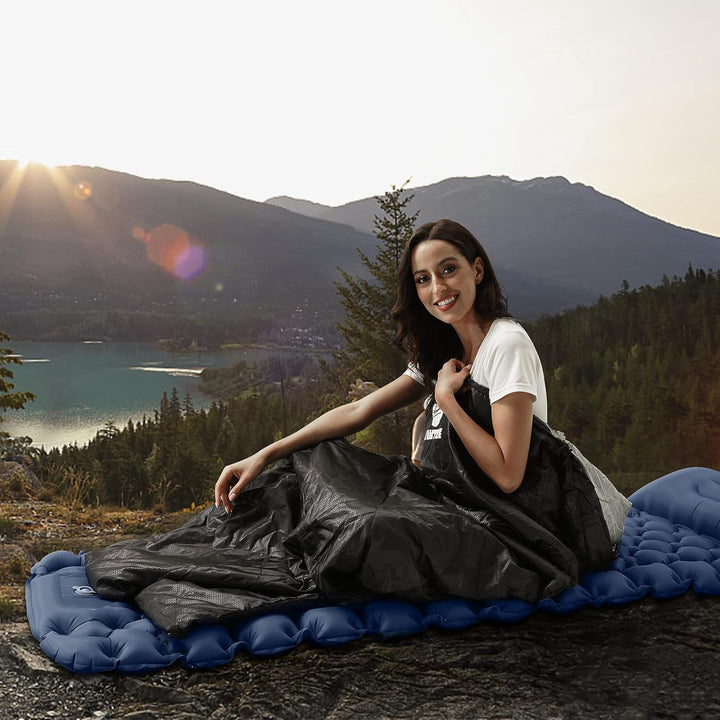 Kiaitre Schlafsack für Erwachsene - Warmer und ultraleichter Umschlag-Kompaktschlafsack, wasserdicht