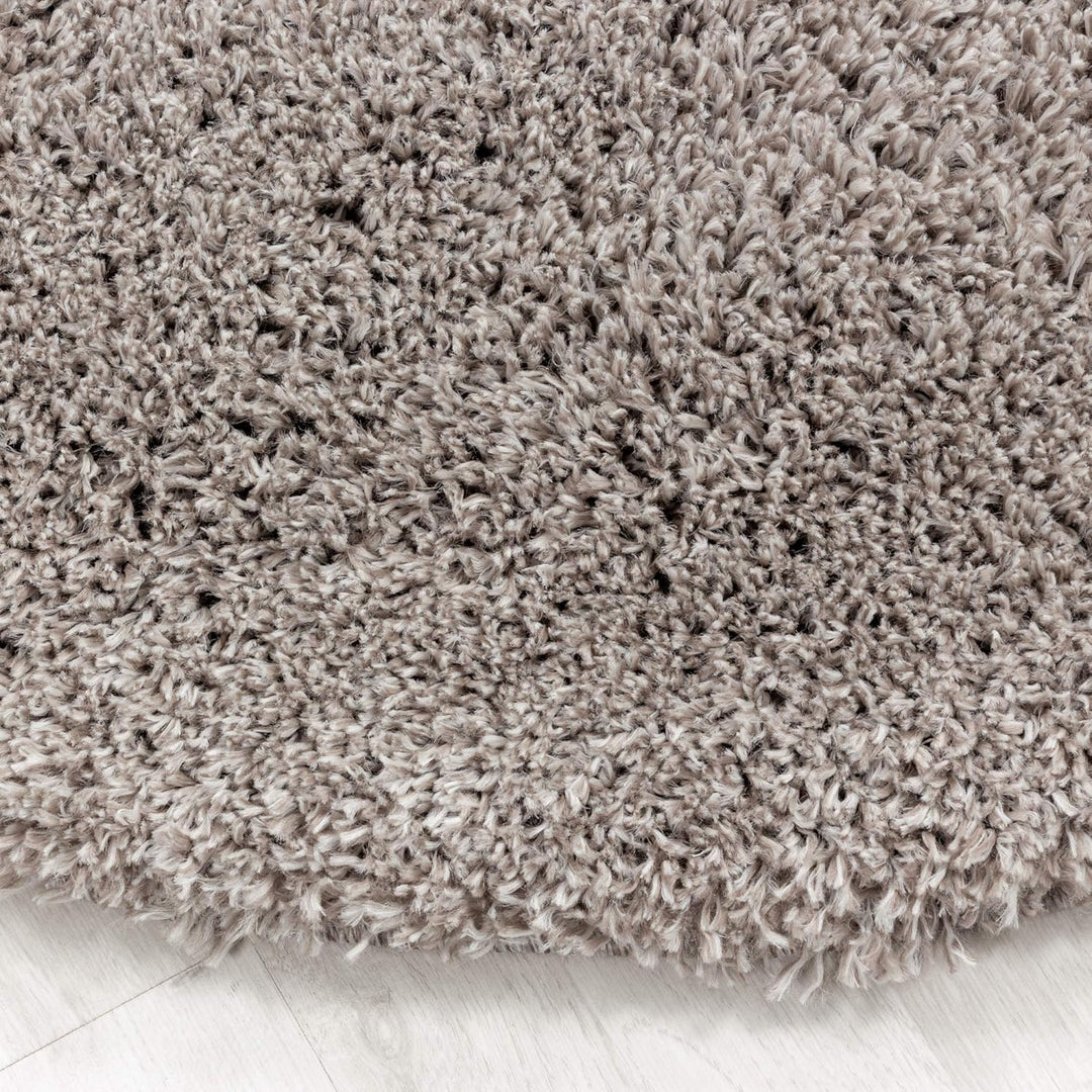 Hochflor Rund Teppich Wohnzimmer Einfarbig Schlafzimmer Esszimmer Flur Läufer Unicolor & Einfarbig W