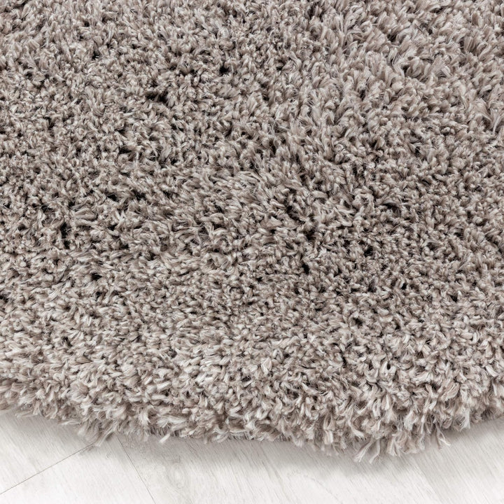 Hochflor Rund Teppich Wohnzimmer Einfarbig Schlafzimmer Esszimmer Flur Läufer Unicolor & Einfarbig W