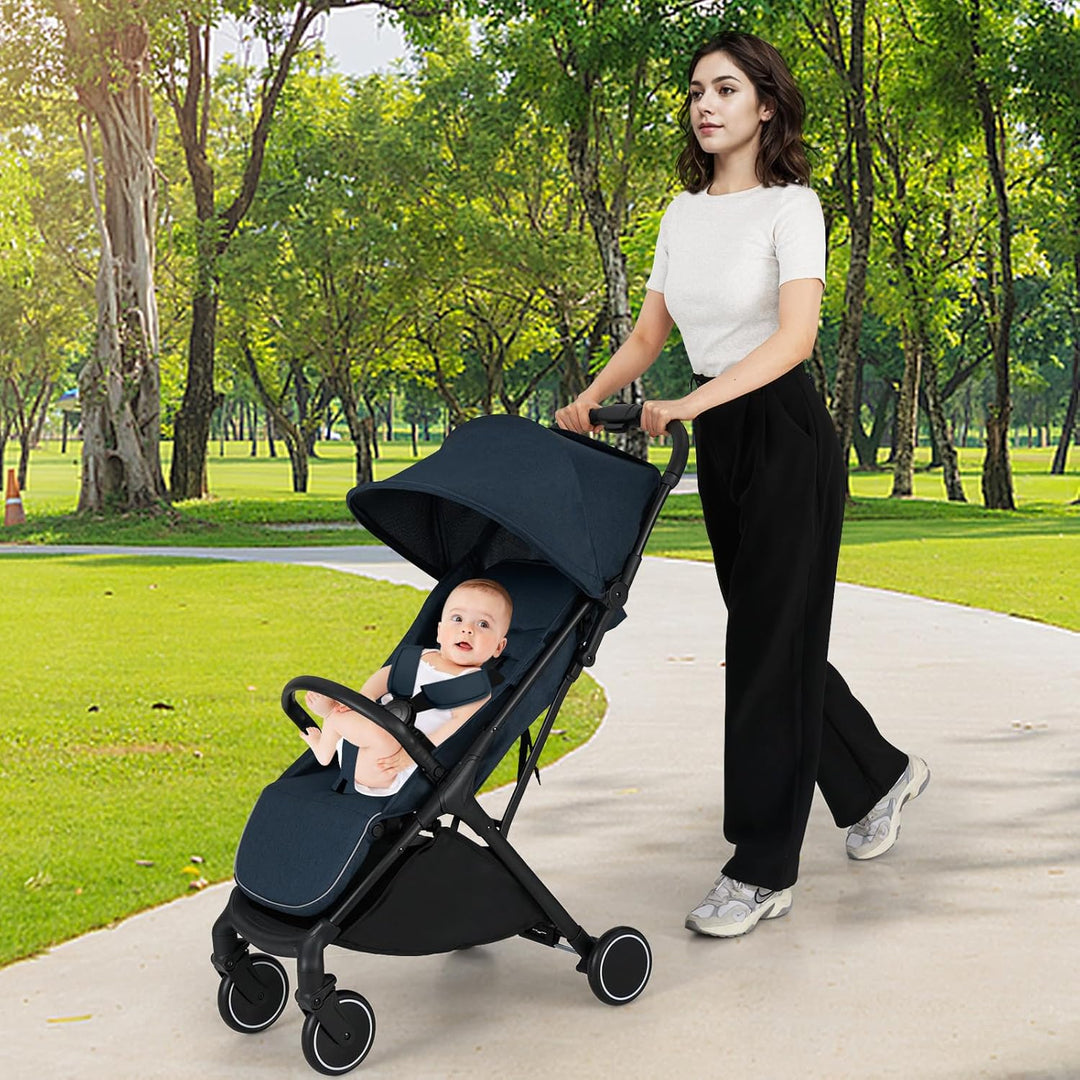 LIFEZEAL Klappbarer Kinderwagen, Kinderbuggy mit verstellbarer Rückenlehne, Buggy mit Schlaffunktion