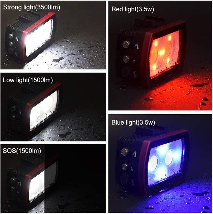 Sea frogs IPX8 Waterproof Camera LED Photo Video Fill Light Lamp 40M Underwater Diving Photography L