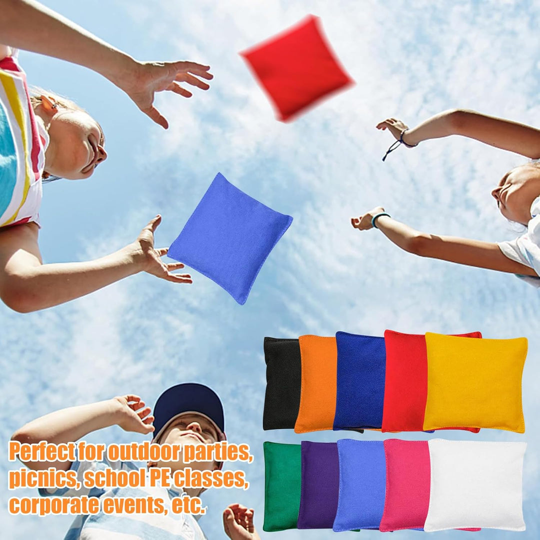 Oneroomone 10 Stück Cornhole Säckchen, Cornhole Spiel, Sackloch Spiel, Quadratische Wurfsäckchen Für