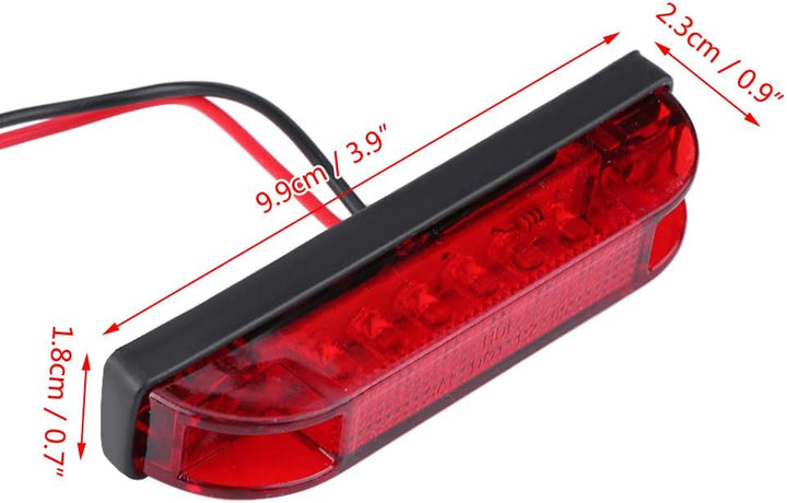 KIMISS 4Pcs Navigation RED & GREEN wasserdichte Signal-Birne beleuchtet Streifen-Lichtstrahl für Mar