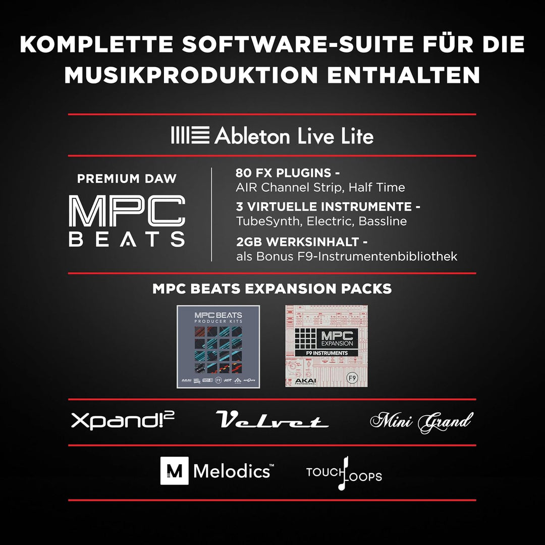 M-Audio Keystation 49 MKIII - Kompakter 49-Tasten MIDI Keyboard Controller mit zuweisbaren Reglern,