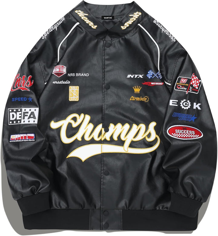 Herren-Baseballjacke, Bomberjacke, Baumwolle, Pelzjacken, Streetwear mit Tasche 19 - Schwarz S, 19 -