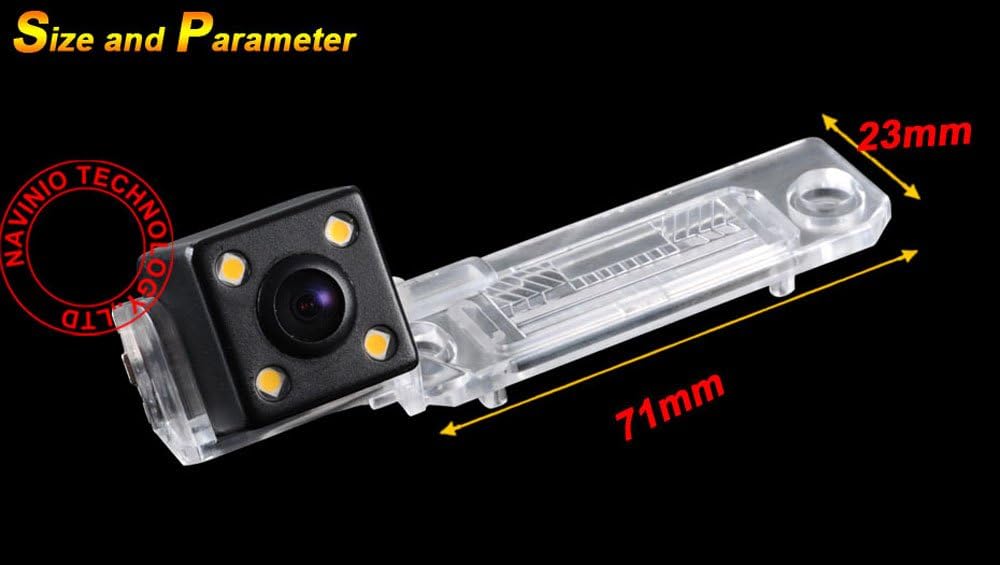 4 LEDs Nachtsicht HD Rückfahrkamera Ersatz für VW Golf5 V/Touran/T5 Touareg Caravell Multivan/Polo 9