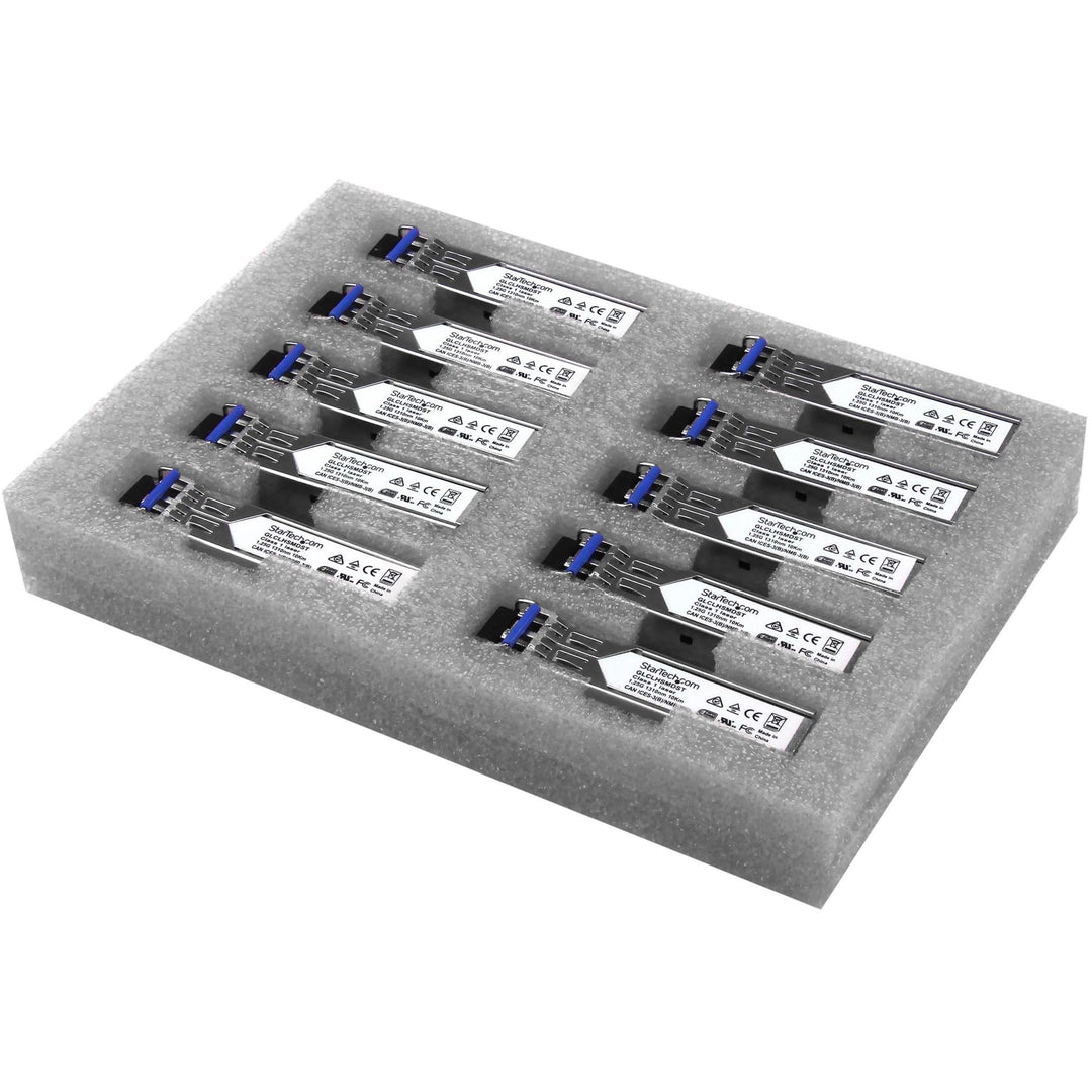 StarTech.com Gigabit LWL SFP Transceiver Modul, Cisco GLC-LH-SMD kompatibel, SM/MM LC, 10km/550m, Mi