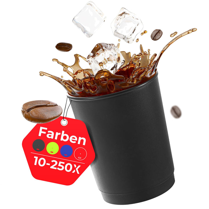 achilles Kaffeebecher, Mehrwegbecher, Trinkbecher, Kunststoffbecher LFGB geprüft, spülmaschinenfest,