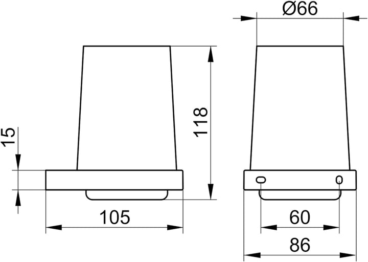 KEUCO Zahnputzbecher-Halter schwarz-matt und Kristallglas klar, Glas mit Halter für Badezimmer, Zahn