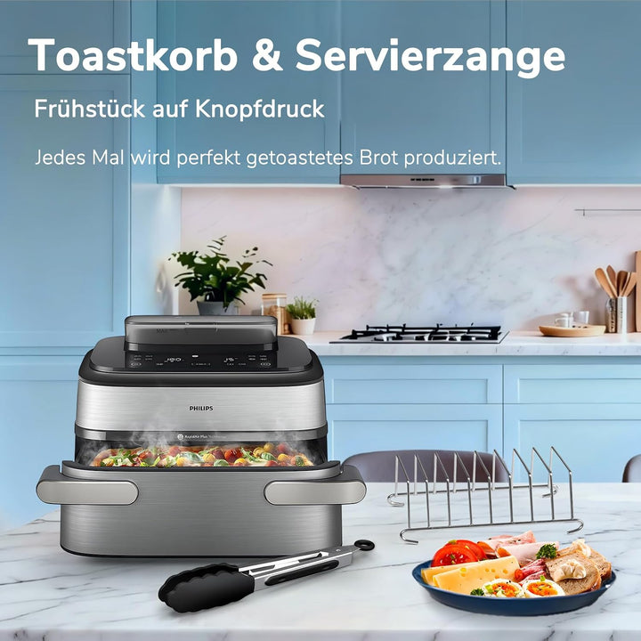 Heissluftfritteuse Zubehör für Philips Airfryer 5000 Series Megabasket 9,5L | 3Pcs Silikonform Zubeh