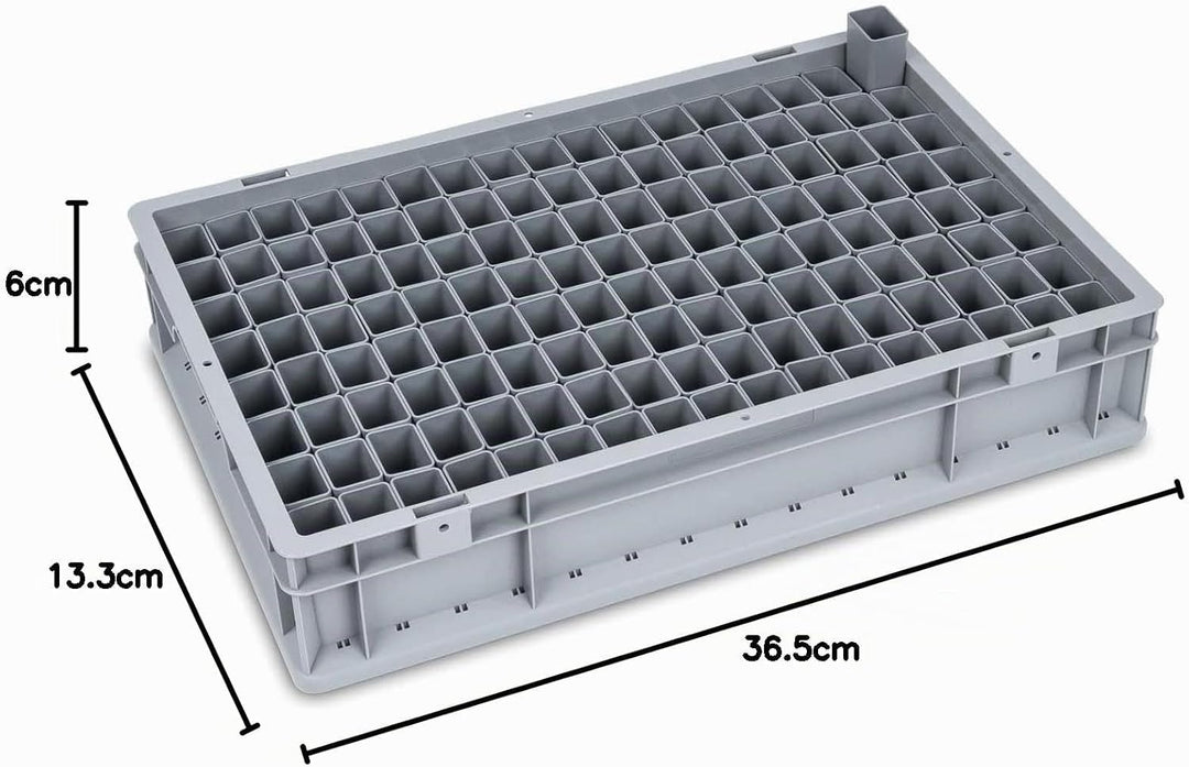 SuperSparSet 10x NextGen Einsatzkästen | HxBxT 6x36,5x13,3cm | 2,7 Liter | Grau | Einsatzkasten, Eur