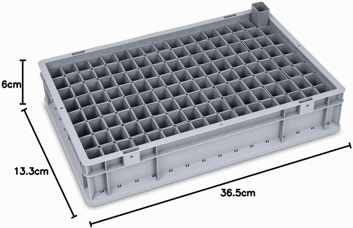 SuperSparSet 10x NextGen Einsatzkästen | HxBxT 6x36,5x13,3cm | 2,7 Liter | Grau | Einsatzkasten, Eur