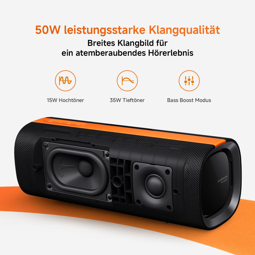XIAOMI Sound Party - 50W Leistung, Wasser-und Staubresistent nach IP67, Harman AudioEFX, TWS Modus f