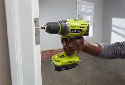 Ryobi – Bohrschrauber One+ 18 V Li-Ion 2 x 2,0 Ah 13 mm 2 Geschwindigkeiten mit Werkzeugtasche – R18