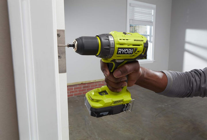 Ryobi Bohrschrauber R18DD7-0 (ohne Akku, LED-Beleuchtung, 18 V, 13 mm Schnellspannbohrfutter, 2 Gäng