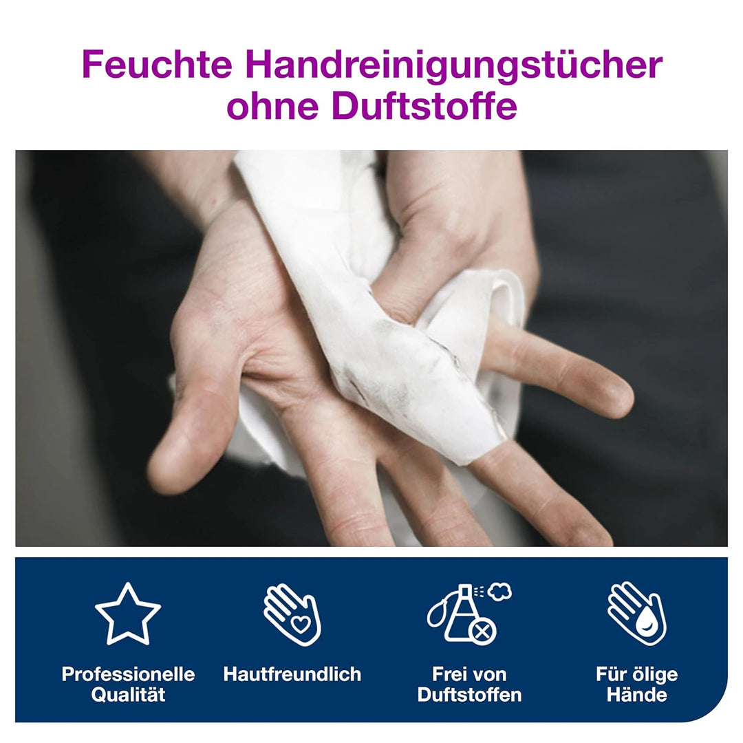 Tork Feuchte Handreinigungstücher im Spendereimer Weiss W14, Ohne Duftstoffe, 1 × 58 Tücher, 190592