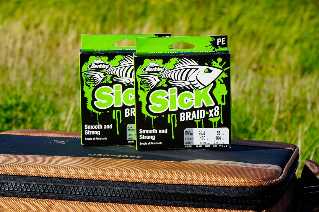 Berkley Sick Braid – 8-fach geflochtene Angelschnur, super glattes 8-fach Multifaden PE Raubfischgef