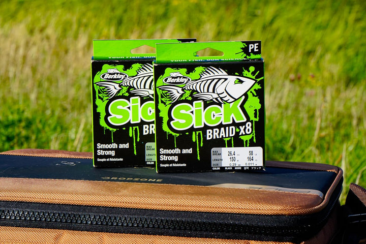 Berkley Sick Braid – 8-fach geflochtene Angelschnur, super glattes 8-fach Multifaden PE Raubfischgef