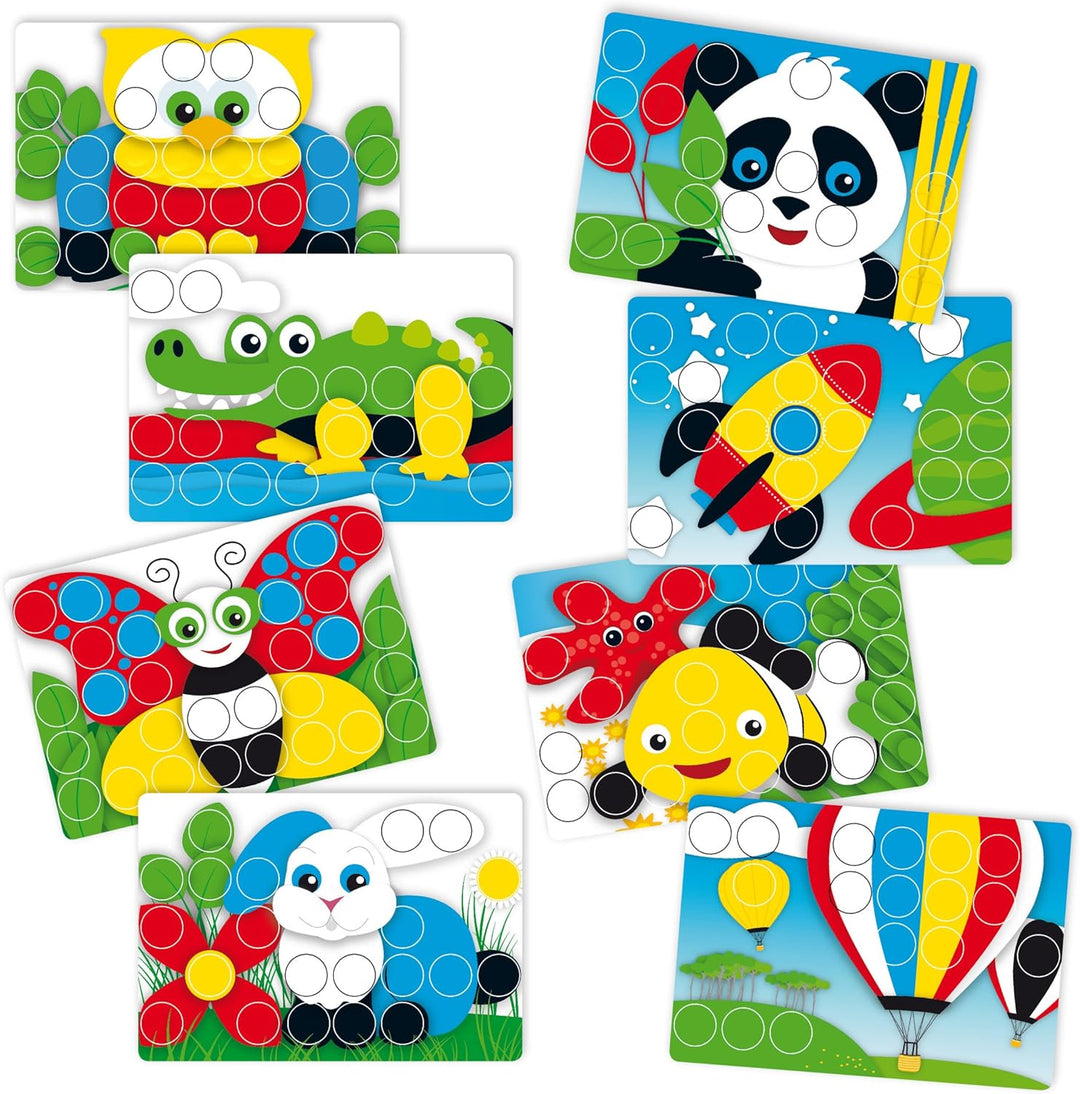 Quercetti - Pixel Junior Basic - Steckspiel, Farbspiel