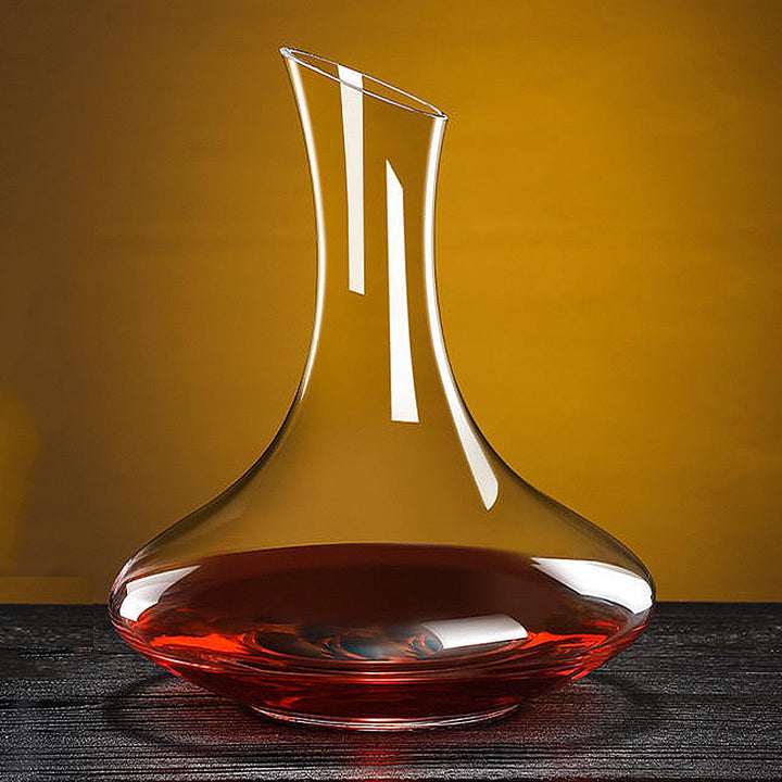 Red Wine Decanter, Glass Carafe Aerator, 100% Lead-Free Crystal Wine Carafe, Unique Wine Aerator Pre