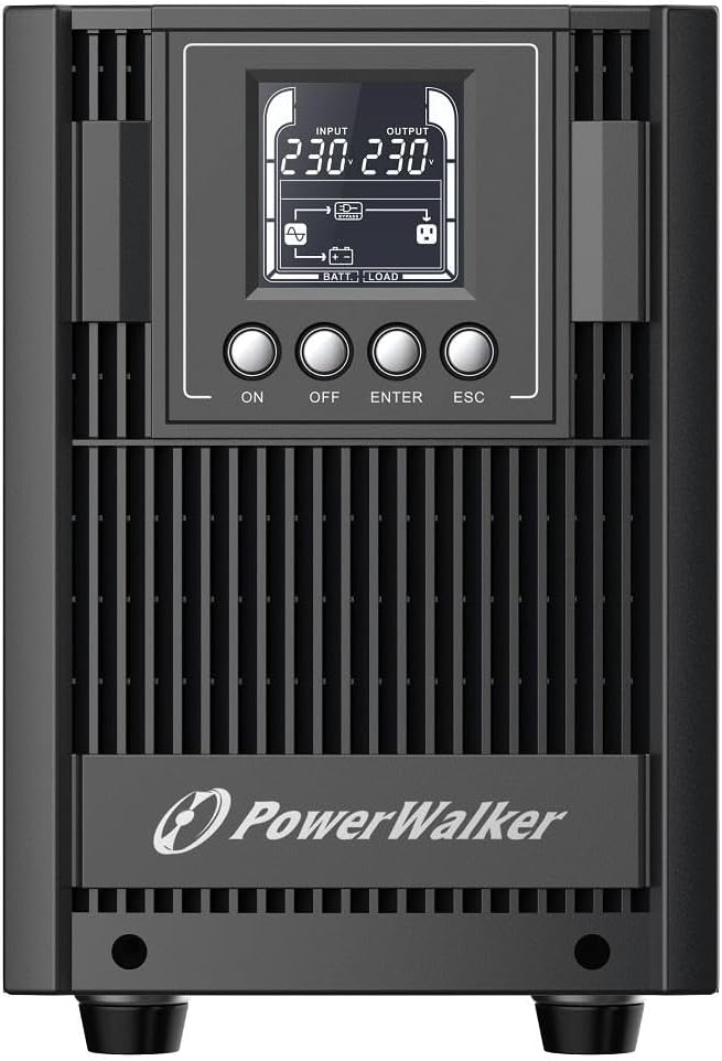 PowerWalker USV PowerWalker VFI 2000 AT FR 1800W Online, 10122184 - Schwarz, Tower, UPS