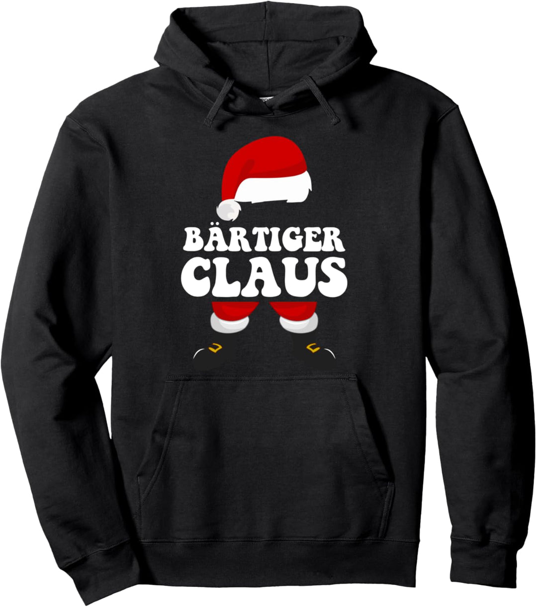 Bärtiger Claus Weihnachtsmann Weihnachten Pullover Hoodie